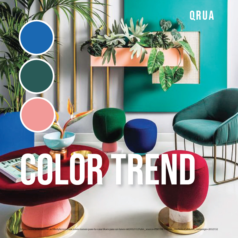 เทรนด์สีสุดชิคจาก pantone ให้คุณได้อินเทรนด์ก่อนใคร วันนี้ QRUA จะมาแนะนำการแมชสีให้เข้ากับเทรนด์และเข้ากับสไตล์ของบ้านคุณ